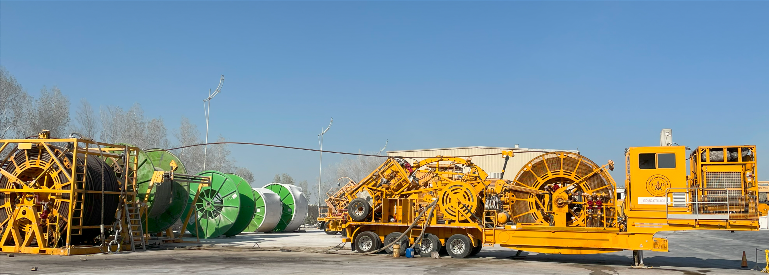Colied Tubing Unit In Job Preparation